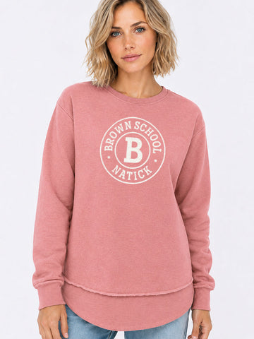 Raw Seam Fleece Sweatshirt