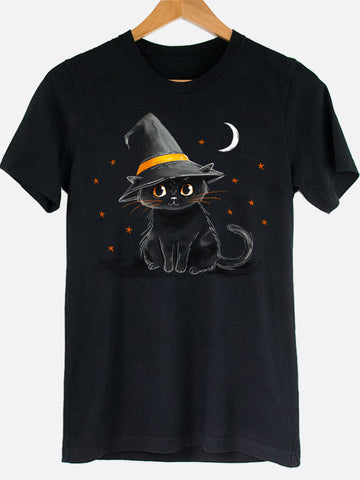 Halloween Kitten Graphic Tee