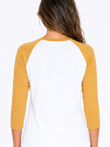 White & Vintage Mustard