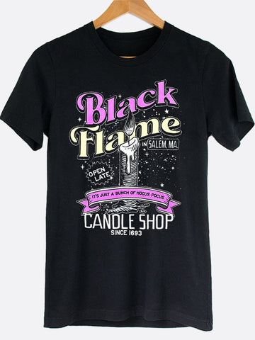 Black Flame Candle Shop Graphic Tee