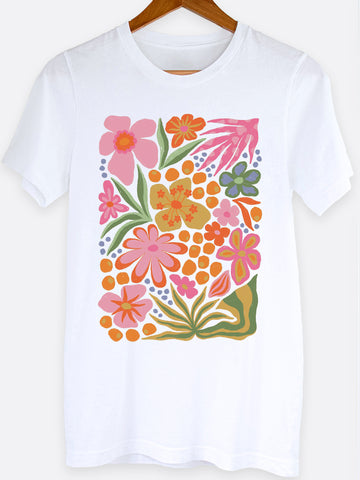 Boho Floral Graphic Tee