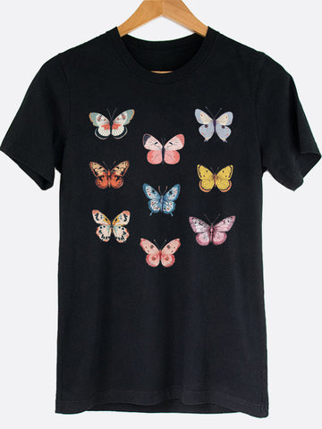 Butterfly Collage Graphic Tee