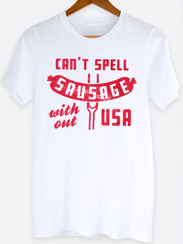 Can't Spell Sausage Graphic Tee