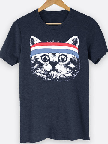 Cat Headband Graphic Tee