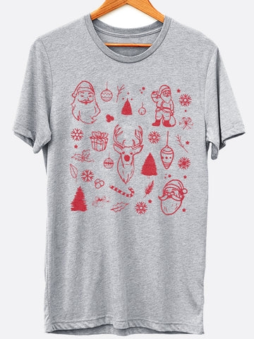 Christmas Collage Graphic Tee