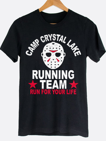 Crystal Lake Running Team Graphic Tee