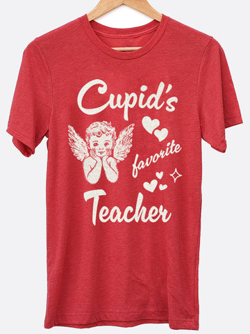 Cupid's Favorite Teacher Graphic Tee