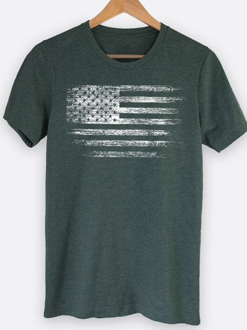 Distressed Flag Graphic Tee