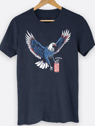 Eagle Opening Beer Graphic Tee