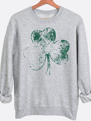 Faded Shamrock Graphic Sweatshirt