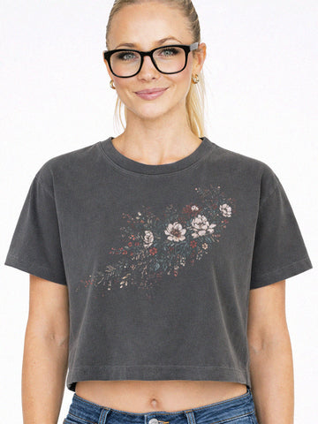 Wildflower Graphic Crop Tee