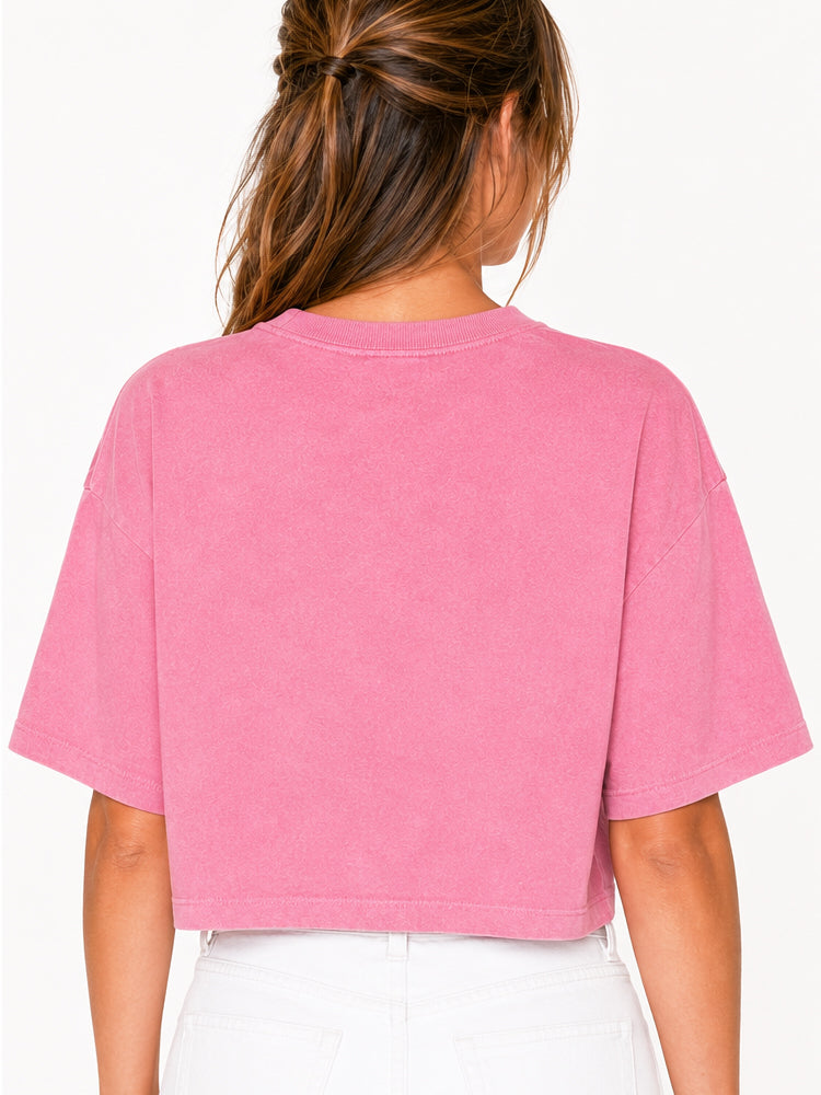 Garment Dyed Crop Tee