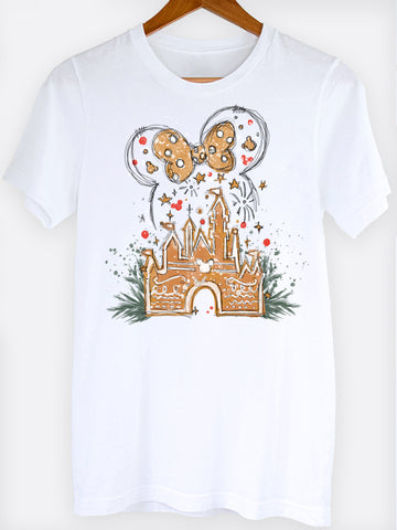 Gingerbread Magic Castle Graphic Tee