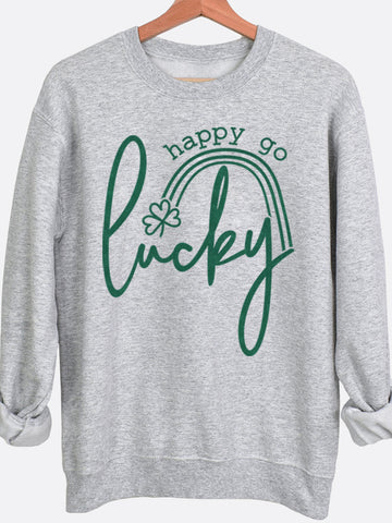 Happy Go Lucky Graphic Sweatshirt