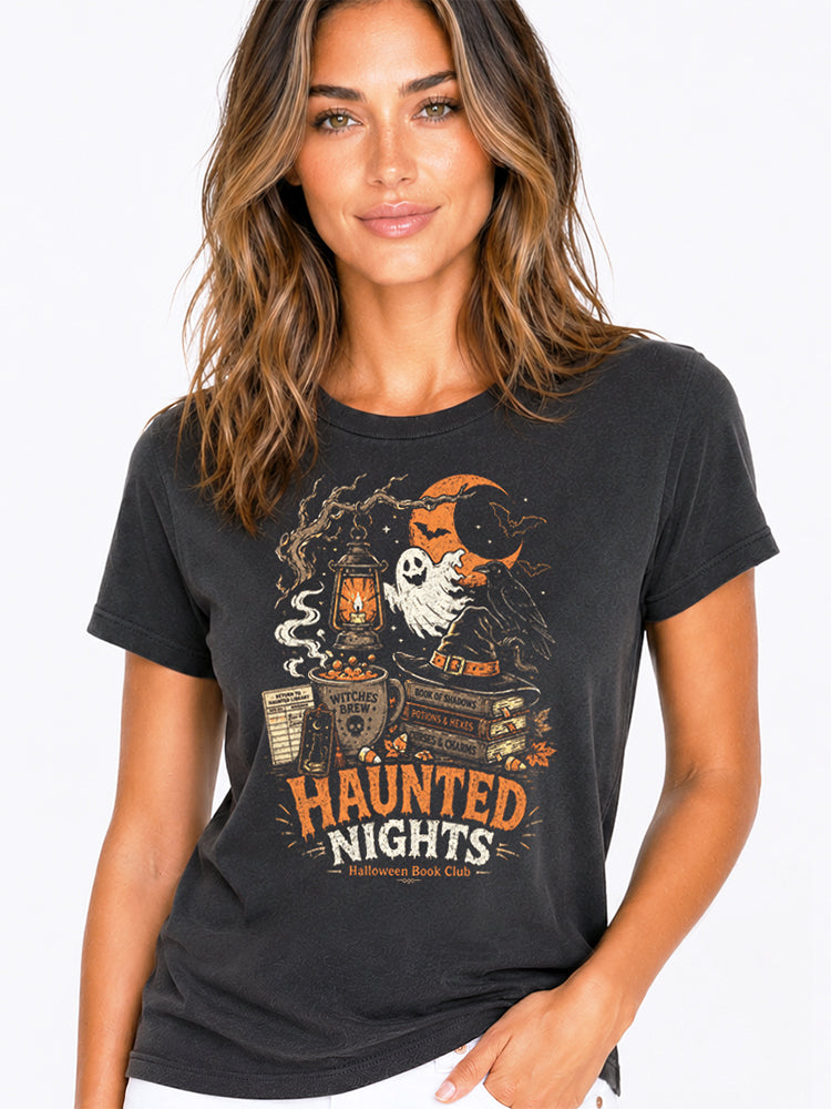 Haunted Nights Book Club Graphic Tee