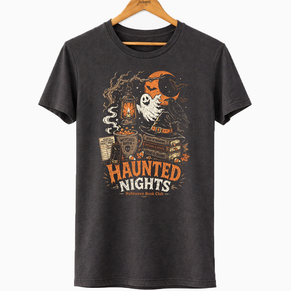 Haunted Nights Book Club Graphic Tee