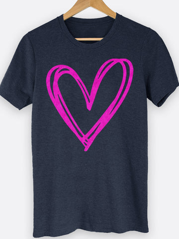 Heart Outline Graphic Tee