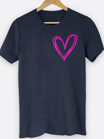 Heart Outline Pocket Graphic Tee