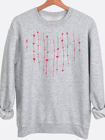 Heart Strings Graphic Sweatshirt