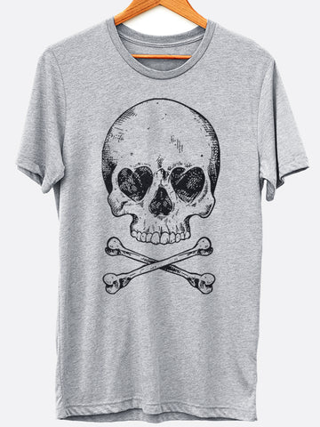 Heart Eyes Skeleton Graphic Tee