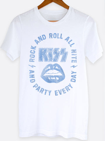 Kiss Rock And Roll Graphic Tee