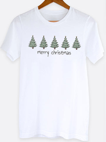 Little Christmas Trees Graphic Tee