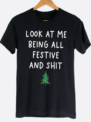 Look At Me Being Festive Graphic Tee