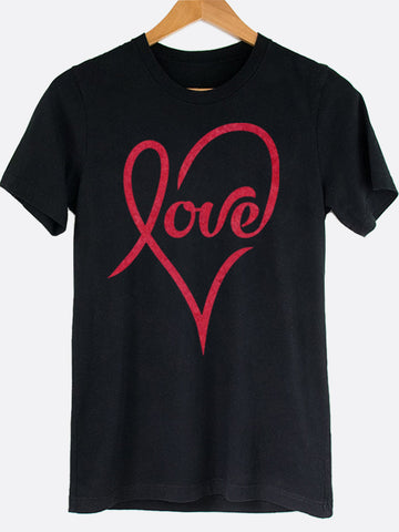 Love Heart Graphic Tee