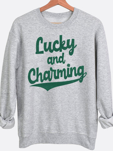 Lucky And Charming Graphic Sweatshirt