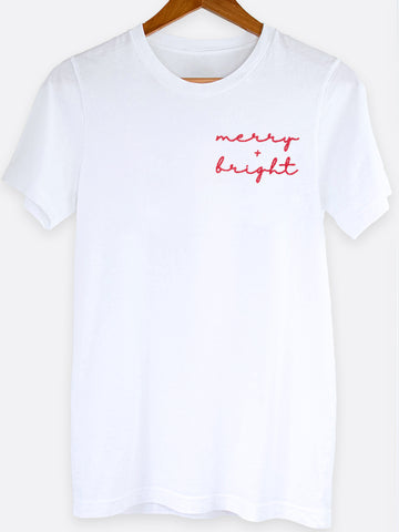 Merry & Bright Pocket Graphic Tee