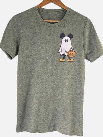 Mickey Ghost Pocket Graphic Tee