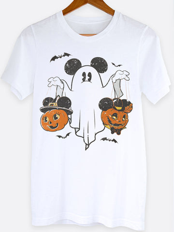 Mickey Ghost Puppet Graphic Tee