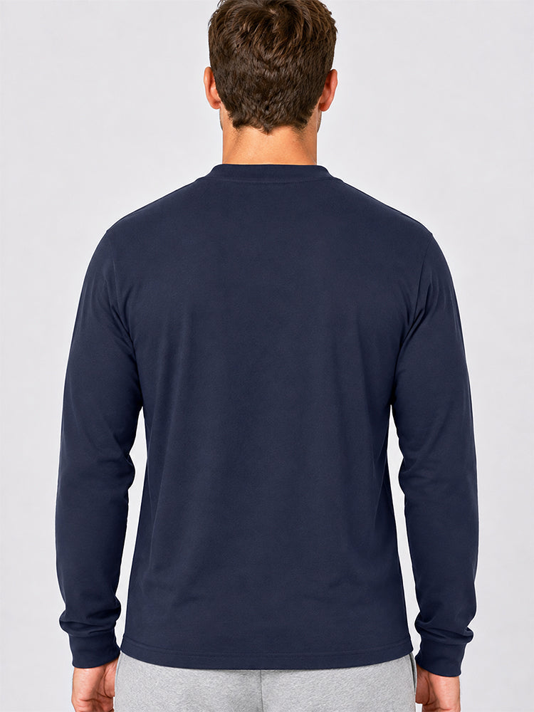 Long Sleeve Mock Neck Tee