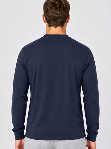 Long Sleeve Mock Neck Tee