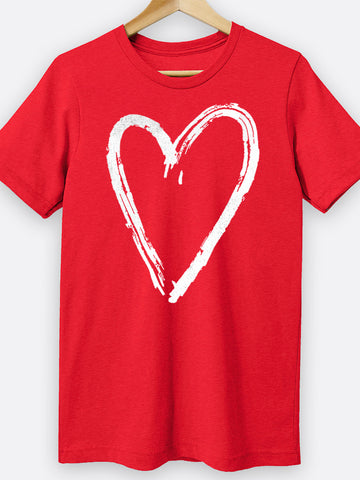 Paint Splatter Heart Graphic Tee