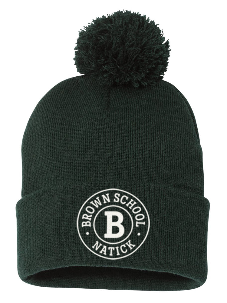 Cuffed Pom-Pom Beanie