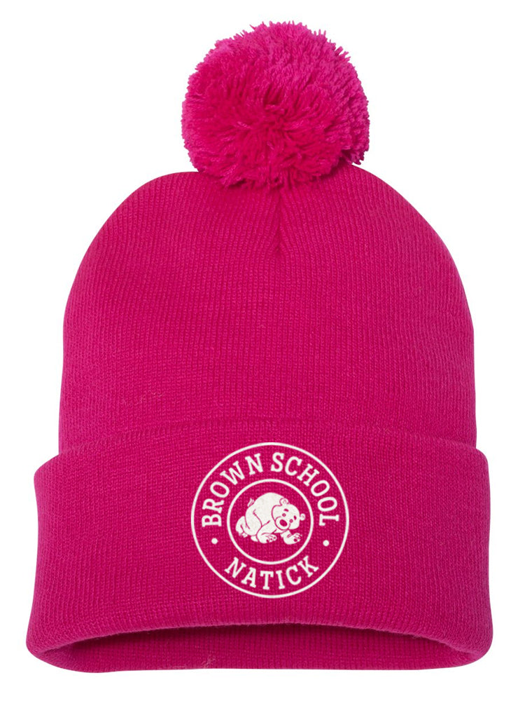 Cuffed Pom-Pom Beanie