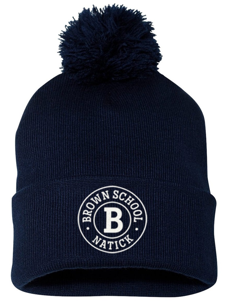 Cuffed Pom-Pom Beanie