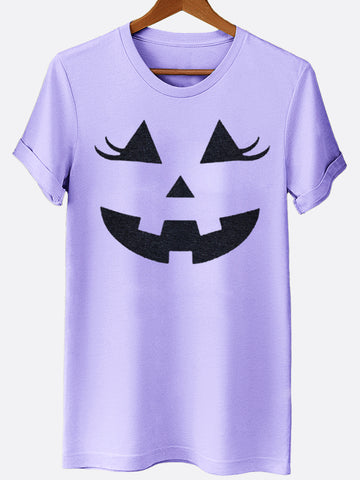 Pumpkin Eyelashes Graphic Tee