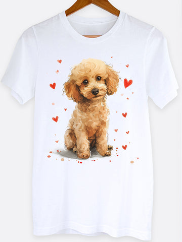 Puppy & Hearts Graphic Tee