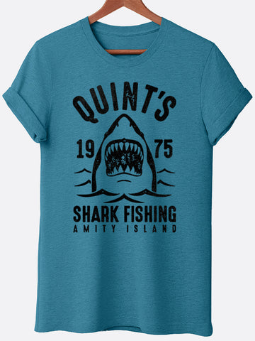 Quint's Shark Fishing Graphic Tee