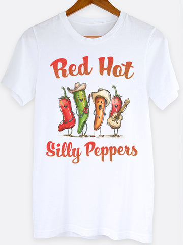 Red Hot Silly Peppers Graphic Tee