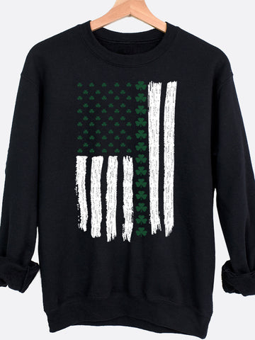 Shamrock Flag Graphic Sweatshirt