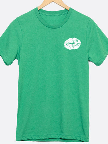 Shamrock Kiss Pocket Graphic Tee