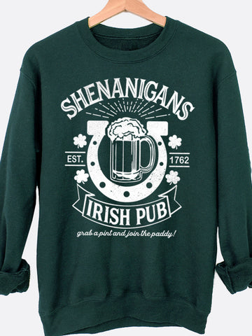 Shenanigans Irish Pub Graphic Sweatshirt