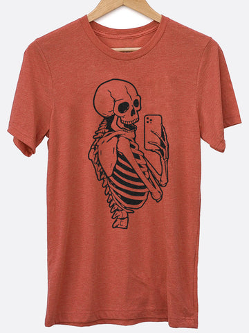 Skeleton Selfie Graphic Tee