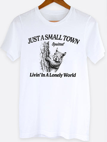 Small Town Squirrel Graphic Tee