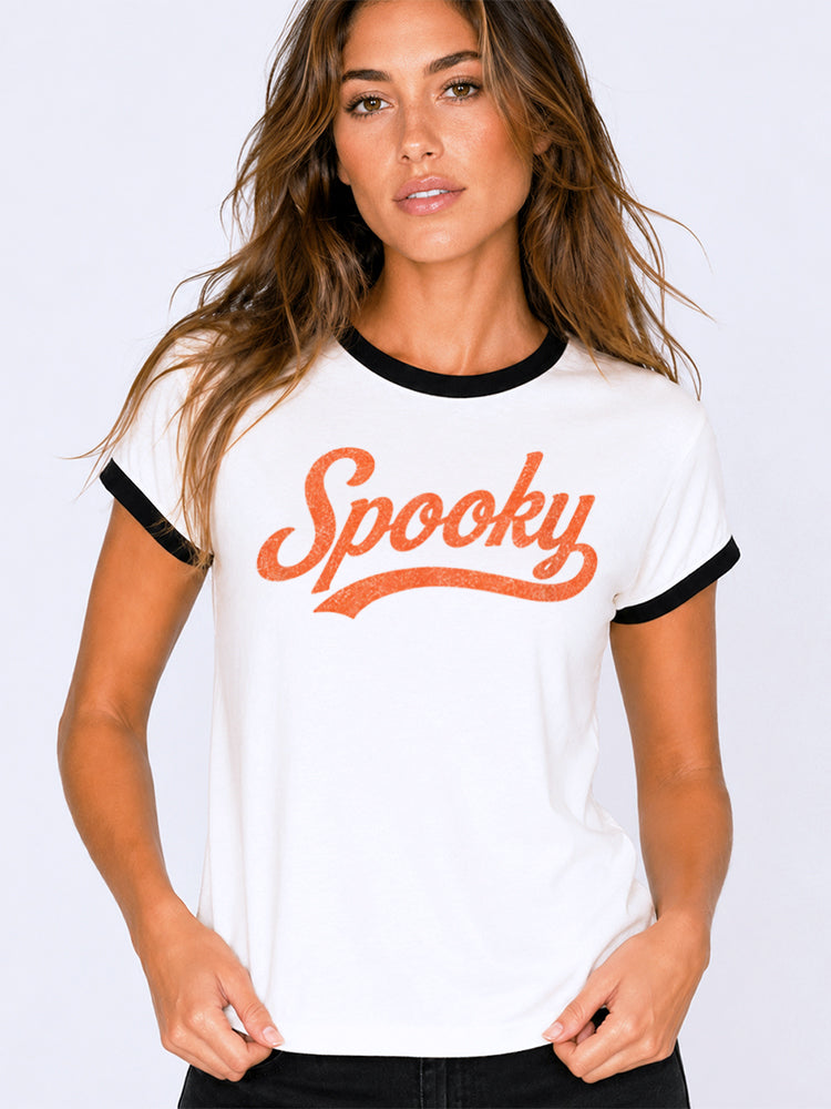 Spooky Retro Ringer Tee