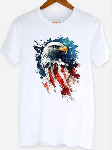 Watercolor Eagle Graphic Tee