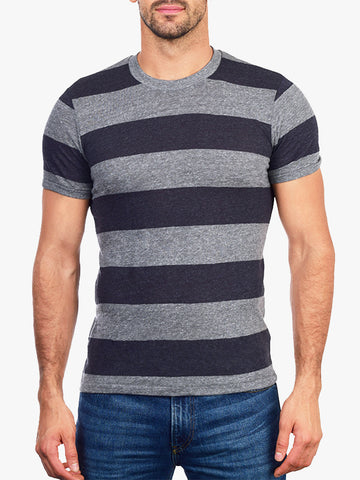 Striped Eco Heather Crew